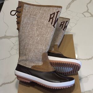 Marley Lilly Brown and Tan Outdoor Boots